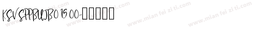 KSVSPPBUJB0 19 00字体转换